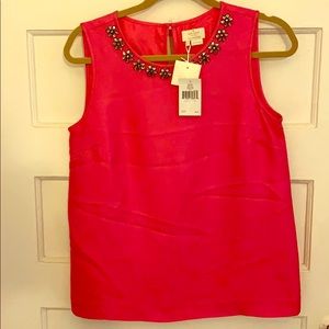 NWT Kate spade denni top shell pink 6
